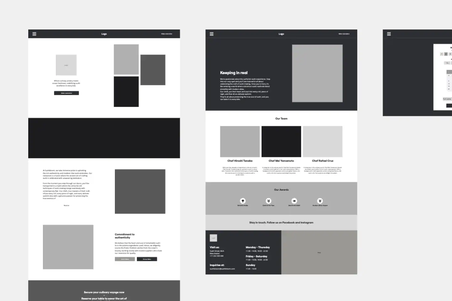 Modern lawn care and landscaping website layout for Monroe Media.